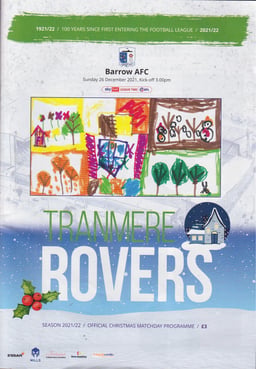 Tranmere Rovers v Barrow Match Programme 2021-12-26